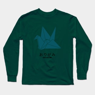 Paper art origami crane Long Sleeve T-Shirt